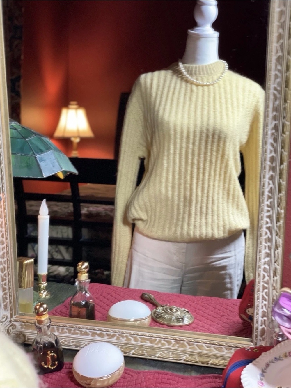 Vintage 60s Lord Jeff The Baggy Shag
Mohair Wool Yellow SWEATER SzM USA
UNISEX